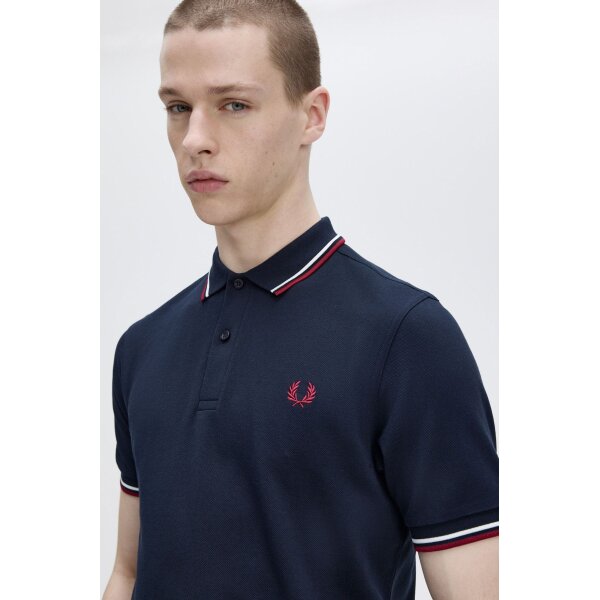 Ανδρική Μπλούζα FRED PERRY POLO M3600 Μπλε T55 - Image 5