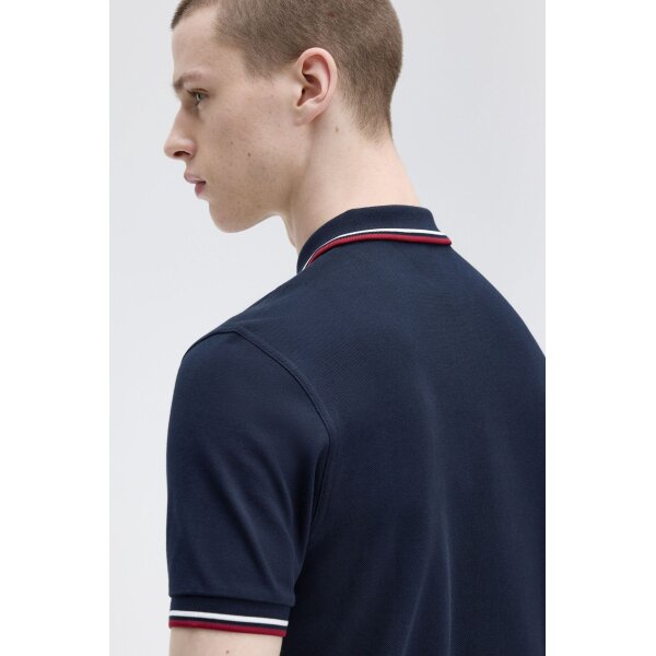 Ανδρική Μπλούζα FRED PERRY POLO M3600 Μπλε T55 - Image 4
