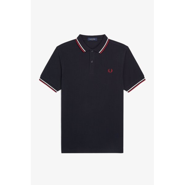 Ανδρική Μπλούζα FRED PERRY POLO M3600 Μπλε T55 - Image 3