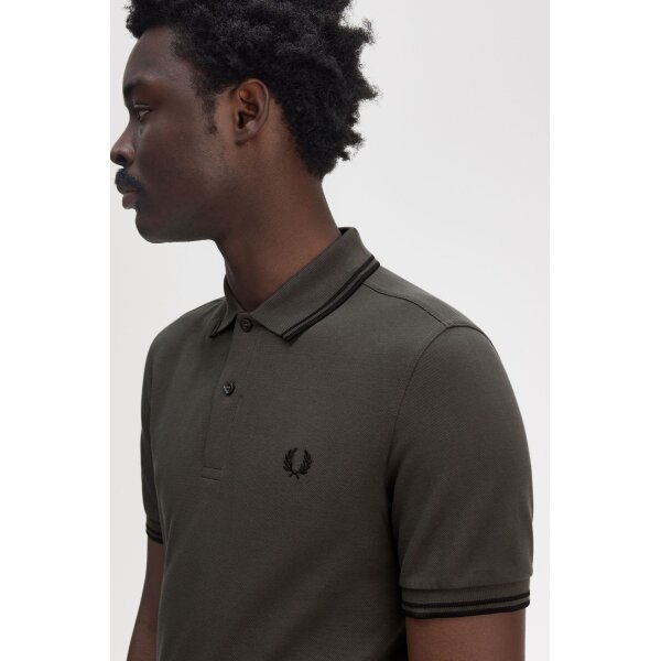 Ανδρική Μπλούζα FRED PERRY POLO M3600 Χακί - Image 3