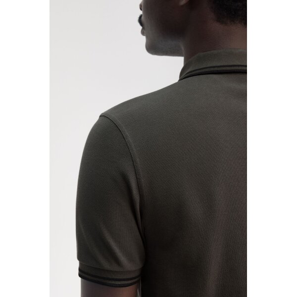 Ανδρική Μπλούζα FRED PERRY POLO M3600 Χακί - Image 4