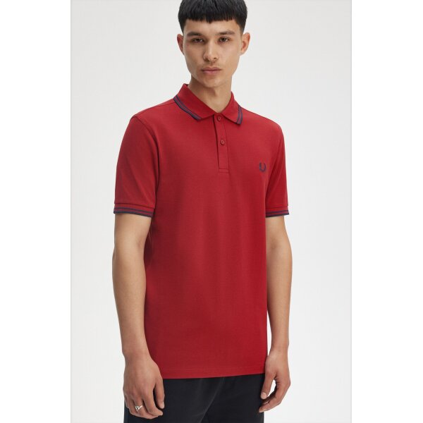 Ανδρική Μπλούζα FRED PERRY POLO M3600 κόκκινο - Image 7