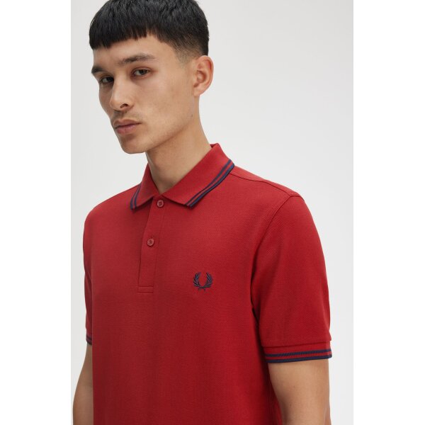 Ανδρική Μπλούζα FRED PERRY POLO M3600 κόκκινο - Image 6
