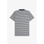 Ανδρική Μπλούζα FRED PERRY Ριγέ Fine Stripe Heavy Weight  M6581 Μπλε - Image 4