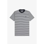 Ανδρική Μπλούζα FRED PERRY Ριγέ Fine Stripe Heavy Weight  M6581 Μπλε - Image 3