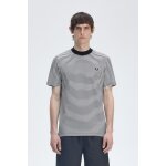 Ανδρική Μπλούζα FRED PERRY Ριγέ Fine Stripe Heavy Weight  M6581 Μπλε