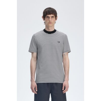 Ανδρική Μπλούζα FRED PERRY Ριγέ Fine Stripe Heavy Weight  M6581 Μπλε