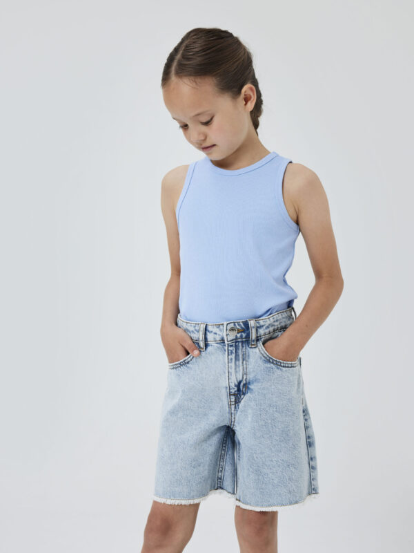 NAME-IT_Springsummer_4696613_13240207_5 ΠΑΙΔΙΚΗ ΤΖΙΝ ΒΕΡΜΟΥΔΑ ΚΟΡΙΤΣΙ NAME IT  NKFBELLA HW WIDE DNM SHORTS 13240207 - Image 1