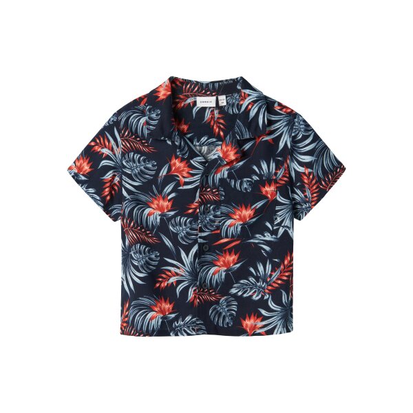 ΠΑΙΔΙΚΟ ΠΟΥΚΑΜΙΣΟ NAME IT ΑΓΟΡΙ ΜΠΛΕ NKMFERANE SS SHIRT 13214167 - Image 1