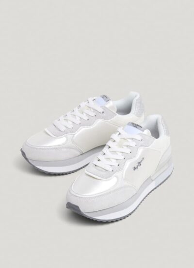 ΓΥΝΑΙΚΕΙΟ ΠΑΠΟΥΤΣΙ PEPE JEANS metallic platform trainers PLS60033-800