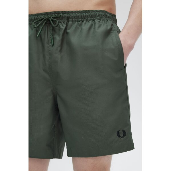 Ανδρική μαγιό FRED PERRY Classic Sweat Short S8505 Χακί - Image 2