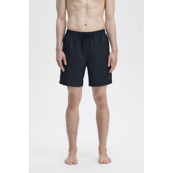 S8508_Y31_V2_Q125_MOD1_FRONT Ανδρική μαγιό FRED PERRY Classic Sweat Short S8505 Μπλε - Image 1