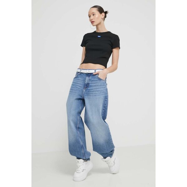 SS24-TSD0OM-99X_F2 ΓΥΝΑΙΚΕΙΑ ΜΠΛΟΥΖΑ BABY TEE_B HUGO BLUE 50510749-001 - Image 2