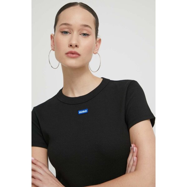 SS24-TSD0OM-99X_F4 ΓΥΝΑΙΚΕΙΑ ΜΠΛΟΥΖΑ BABY TEE_B HUGO BLUE 50510749-001 - Image 4