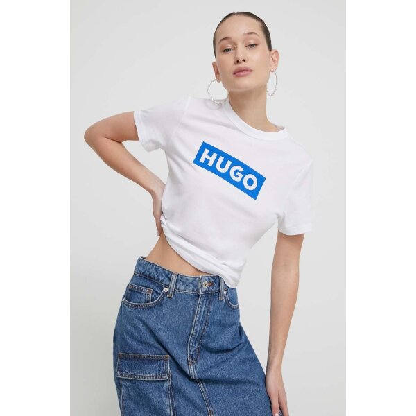 SS24-TSD0ON-00X_F4 ΓΥΝΑΙΚΕΙΑ ΜΠΛΟΥΖΑ CLASSIC TEE_B HUGO BLUE 50510772-100 - Image 3
