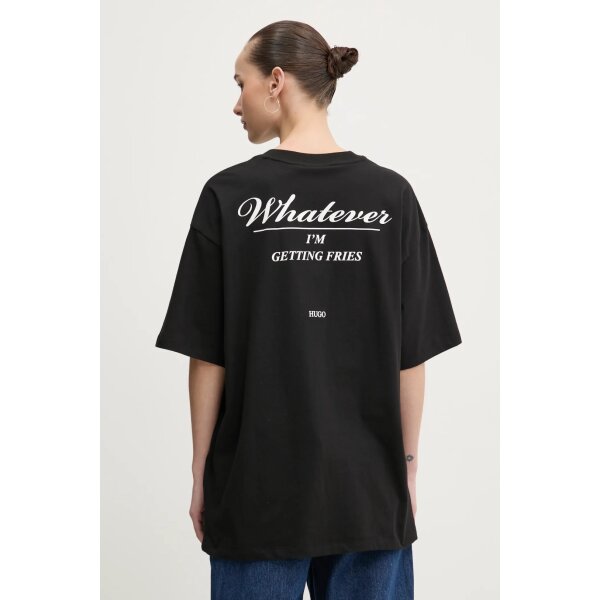SS25-TSD02T-99X_F3 ΓΥΝΑΙΚΕΙΑ ΜΠΛΟΥΖΑ OVERSIZED TEE_B_3 HUGO BLUE 50533976-001 - Image 2