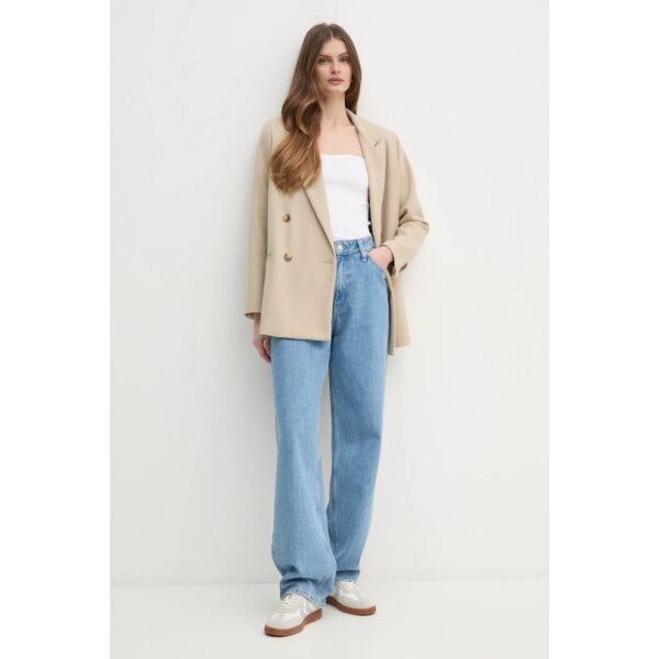 ΓΥΝΑΙΚΕΙΑ ΜΠΛΟΥΖΑ WOVEN LABEL RIB SLEEVELESS TOP CALVIN KLEIN J20J225310-YAA - Image 3