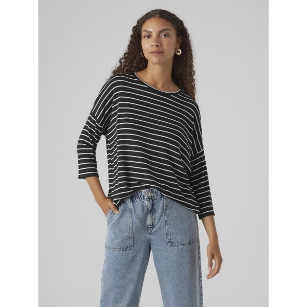 ΓΥΝΑΙΚΕΙΑ ΜΠΛΟΥΖΑ ΜΑΥΡΗ VERO MODA VMBRIANNA 3/4 PULLOVER BOO REP 10277858 - Image 1