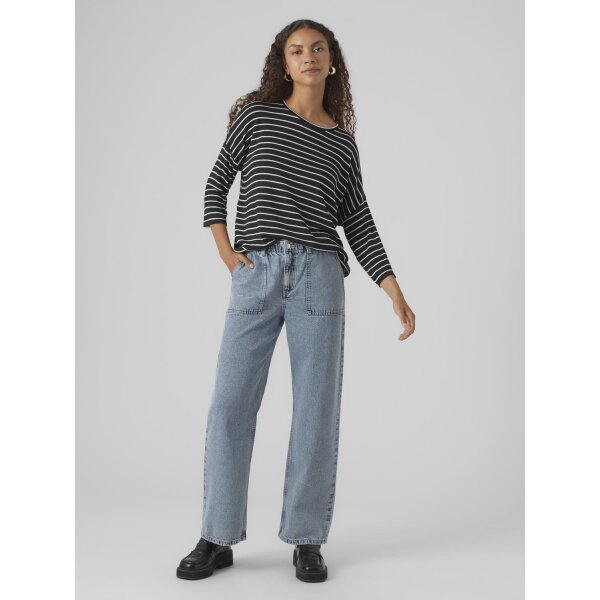 ΓΥΝΑΙΚΕΙΑ ΜΠΛΟΥΖΑ ΜΑΥΡΗ VERO MODA VMBRIANNA 3/4 PULLOVER BOO REP 10277858 - Image 5