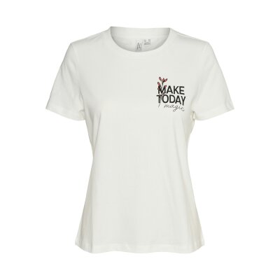 ΓΥΝΑΙΚΕΙΑ ΜΠΛΟΥΖΑ ΛΕΥΚΗ VERO MODA VMVIVA S/S O-NECK T-SHIRT JRS BTQ GA 10322077
