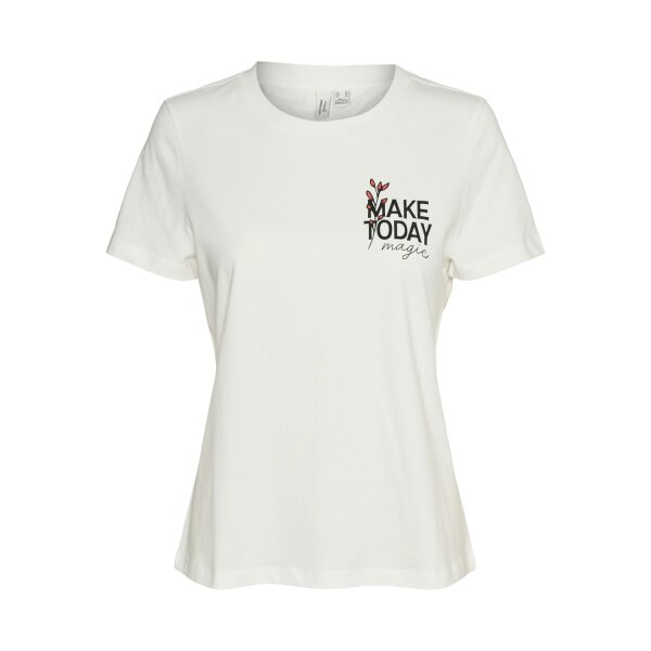 ΓΥΝΑΙΚΕΙΑ ΜΠΛΟΥΖΑ ΛΕΥΚΗ VERO MODA VMVIVA S/S O-NECK T-SHIRT JRS BTQ GA 10322077 - Image 2