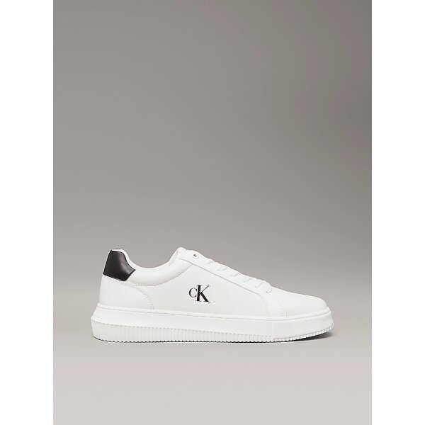 YM0YM01198_01W_main Ανδρικό Παπούτσι CALVIN KLEIN CHUNKY CUPSOLE LTH YM0YM01198 Λευκό - Image 1