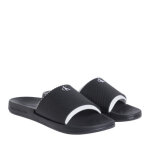 Ανδρική Παντόφλα CALVIN KLEIN SLIDE RUBBER NEOPRENE TEXT YM0YM01234  Λευκό Μαύρο - Image 4