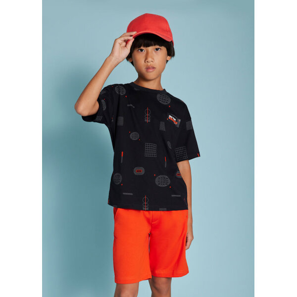 bermouda-spor-basike-agori-mantarini-XL-1 ΠΑΙΔΙΚΗ ΒΕΡΜΟΥΔΑ ΜΑΚΟ ΠΟΡΤΟΚΑΛΙ ΑΓΟΡΙ MAYORAL 25-00600-055 - Image 2