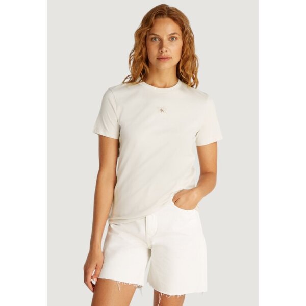 calvin-klein-jeans-t-shirt-j20j225243-bezowy-regular-fit-0000304655173 ΓΥΝΑΙΚΕΙΑ ΜΠΛΟΥΖΑ WOVEN LABEL REGULAR TEE CALVIN KLEIN J20J225243-ADA - Image 1