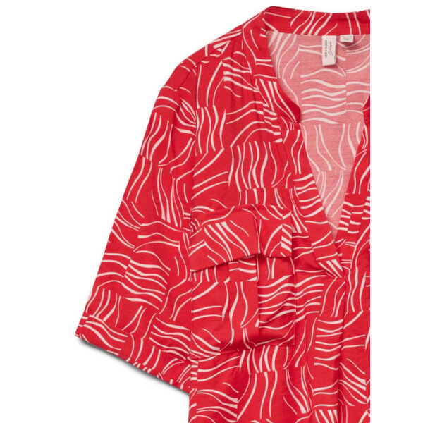ΓΥΝΑΙΚΕΙΟ ΠΟΥΚΑΜΙΣΟ VERO MODA RED VMBETSY 2/4 V-NECK TOP WVN BTQ GA 10328047 - Image 3