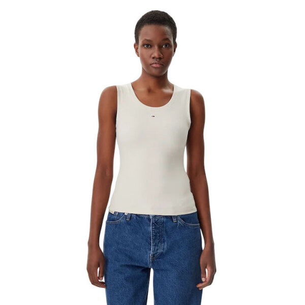 ΓΥΝΑΙΚΕΙΑ ΜΠΛΟΥΖΑ TJW ESSENTIAL RIB TANK TOMMY JEANS DW0DW20673-YBL - Image 1