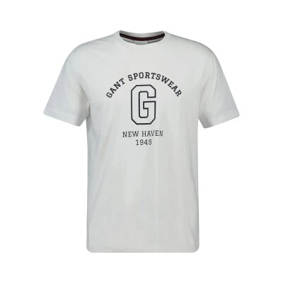 Ανδρική Μπλούζα GANT GRAPHIC SS 2003310 λευκό