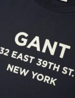 Ανδρική μπλούζα κοντό μανίκι GANT 2003301 s/s25 σκούρο μπλε - Image 3