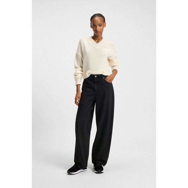 hbeu50548982_001_300 ΓΥΝΑΙΚΕΙΟ JEANS Relaxed-fit jeans in black denim Leni B HUGO BLUE 50548982 - Image 1