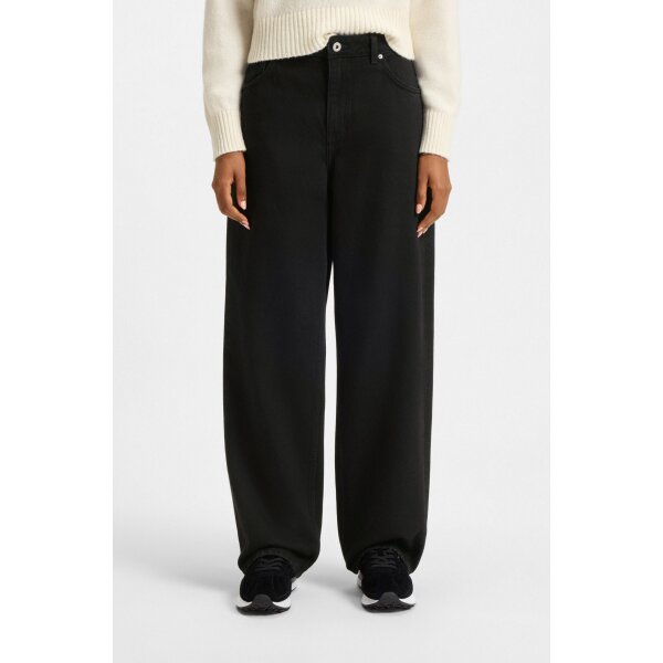 ΓΥΝΑΙΚΕΙΟ JEANS Relaxed-fit jeans in black denim Leni B HUGO BLUE 50548982 - Image 4