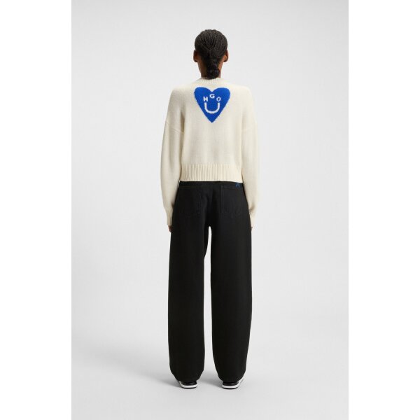 ΓΥΝΑΙΚΕΙΟ JEANS Relaxed-fit jeans in black denim Leni B HUGO BLUE 50548982 - Image 5