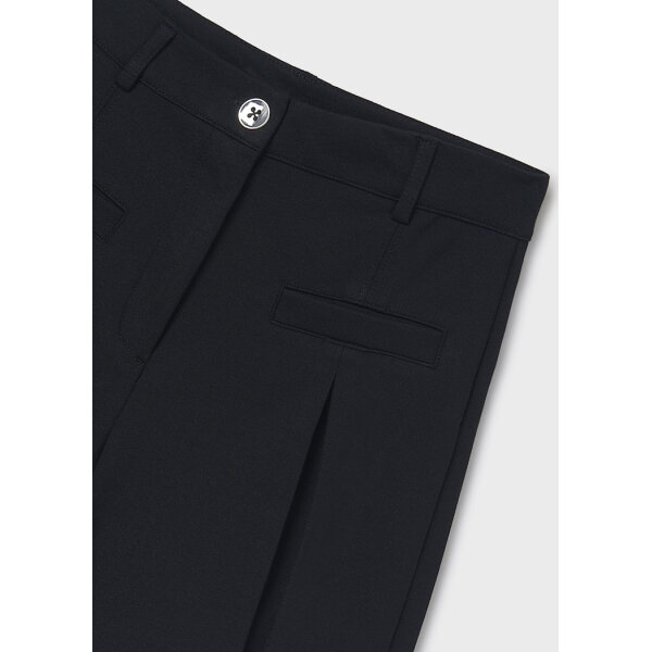 panteloni-konto-ampigie-koritsi-mauro-XL-6 ΠΑΙΔΙΚΟ ΣΟΡΤΣ ΥΦΑΣΜΑΤΙΝΟ ΜΑΥΡΟ ΚΟΡΙΤΣΙ MAYORAL 25-06214-087 - Image 3