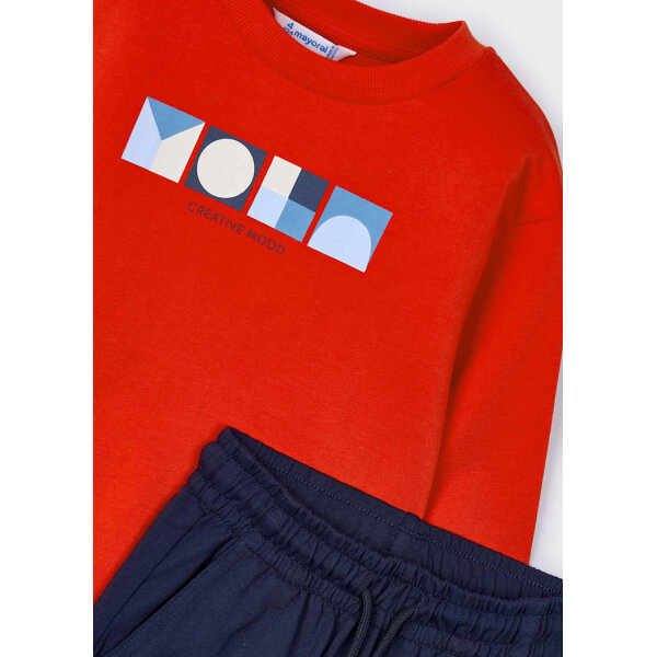 phorma-geometriko-skhedio-agori-kokkino-XL-6 ΠΑΙΔΙΚΟ ΣΕΤ ΦΟΡΜΑ ΦΟΥΤΕΡ ΚΟΚΚΙΝΟ ΑΓΟΡΙ MAYORAL 25-03879-039 - Image 3