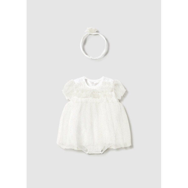 phormaki-me-kordela-touli-neogenneto-sampania-XL-4 ΒΡΕΦΙΚΟ ΦΟΡΕΜΑ ΜΕ ΣΤΕΚΑ ΕΚΡΟΥ ΚΟΡΙΤΣΙ MAYORAL 25-01659-032 - Image 1