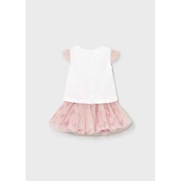 set-phousta-me-touli-kai-mplouza-neogenneto-roz-mpempe-XL-5 ΒΡΕΦΙΚΟ ΣΕΤ ΦΟΥΣΤΑ ΤΟΥΛΙ ΚΟΡΙΤΣΙ ΡΟΖ MAYORAL 25-01874-040 - Image 2