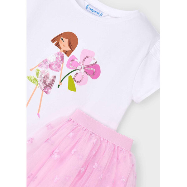 set-phousta-touli-kai-mplouza-koritsi-mob-XL-6 ΠΑΙΔΙΚΟ ΣΕΤ ΦΟΥΣΤΑ ΜΕ ΤΟΥΛΙ ΜΩΒ ΚΟΡΙΤΣΙ MAYORAL 25-03946-051 - Image 3