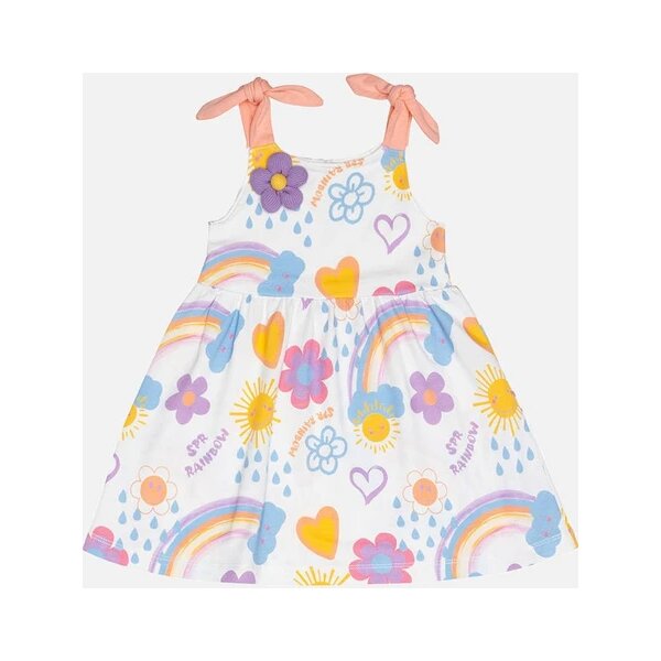 sprint-paidiko-forema-floral-aspro-somon-lila-251-2029-133 Παιδικό Φόρεμα  για Κορίτσι 1-6 ετών SPRINT 251-2029-133 - Image 1