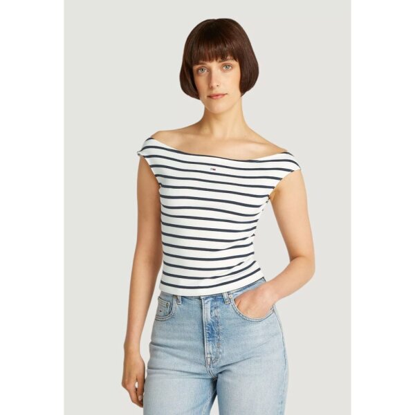 ΓΥΝΑΙΚΕΙΑ ΜΠΛΟΥΖΑ  BOAT NECK TOP SS EXT TOMMY JEANS DW0DW20234-0FC - Image 1