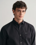 Ανδρικό Πουκάμισο GANT REG PINPOINT OXFORD 3000300 Μαύρο - Image 5