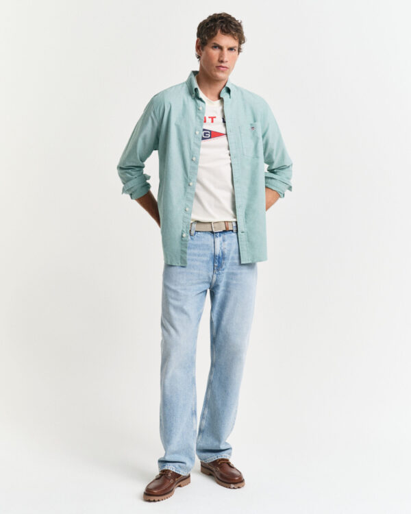 Ανδρική Μπλούζα GANT REG GRAPHIC SS 2003299 Εκρού - Image 4