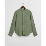 Ανδρικό Πουκάμισο Λινό GANT REG GMNT DYED LINEN 3240120 Πράσινο