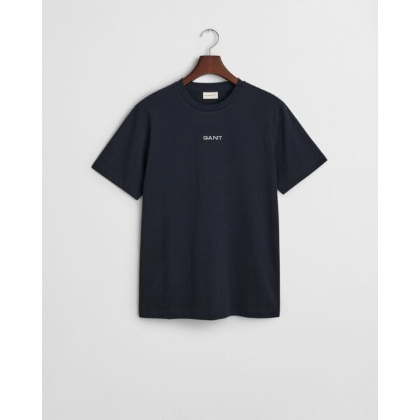 time__1731593433__202501-2003308-433-flat-fv-1 Ανδρική μπλούζα κοντό μανίκι GANT GRAPHIC  SS 2003308 Μπλε - Image 4