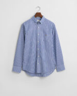 Ανδρικό Πουκάμισο GANT REG CLASSIC POPLIN STRIPE 3000130 Μπλε