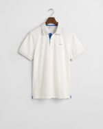 Ανδρική Μπλούζα GANT REG CONTRAST PIQUE SS POLO 2062026 Λευκό