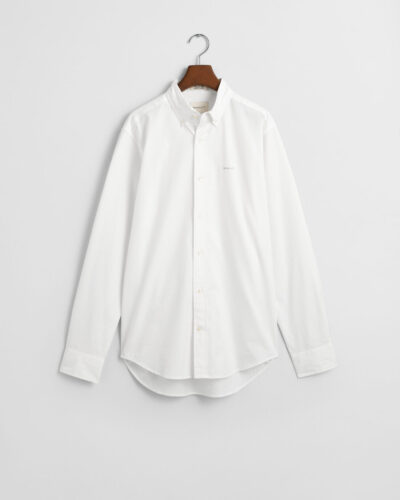 Ανδρικό Πουκάμισο GANT REG PINPOINT OXFORD 3000300 Λευκό